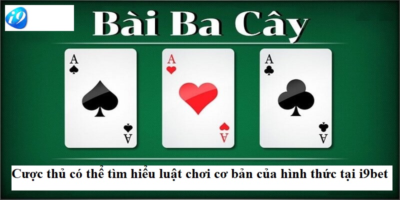 Cược thủ có thể tìm hiểu luật chơi cơ bản của hình thức tại i9bet
